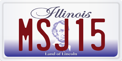 IL license plate MSJ15