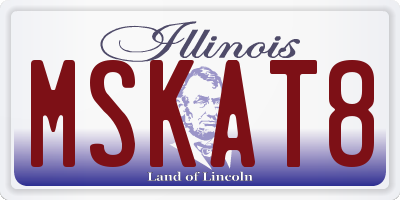 IL license plate MSKAT8