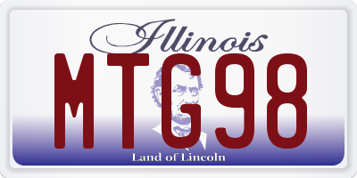 IL license plate MTG98