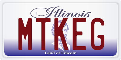 IL license plate MTKEG