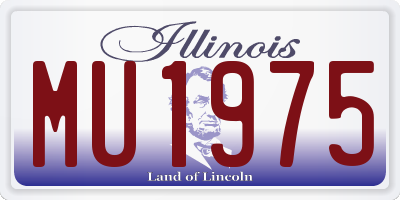 IL license plate MU1975