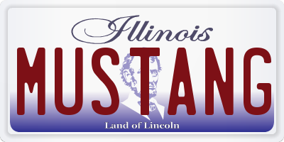 IL license plate MUSTANG