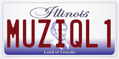 IL license plate MUZIQL1