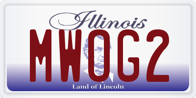 IL license plate MWOG2