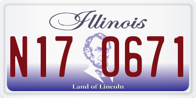 IL license plate N170671