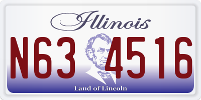 IL license plate N634516