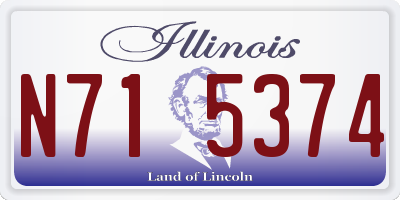 IL license plate N715374