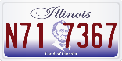 IL license plate N717367