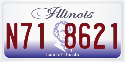 IL license plate N718621