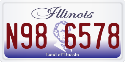 IL license plate N986578