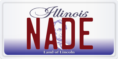 IL license plate NADE