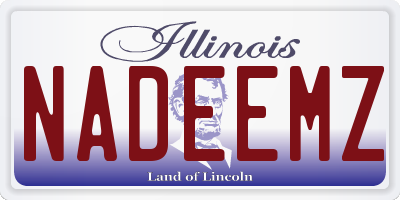 IL license plate NADEEMZ