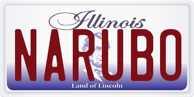 IL license plate NARUBO