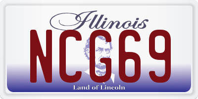 IL license plate NCG69