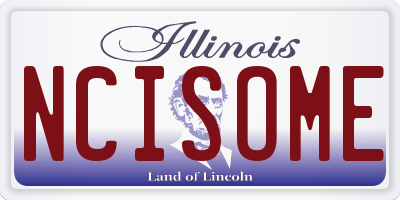 IL license plate NCISOME