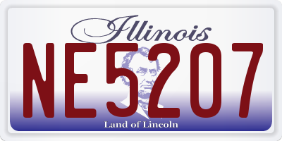 IL license plate NE5207