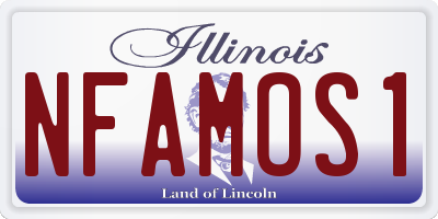 IL license plate NFAMOS1