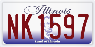 IL license plate NK1597