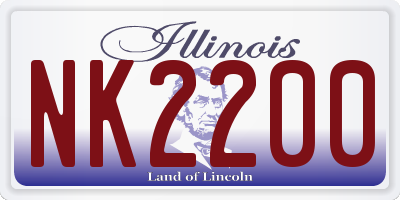 IL license plate NK2200