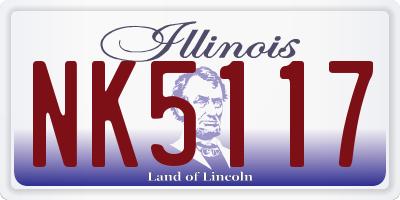 IL license plate NK5117