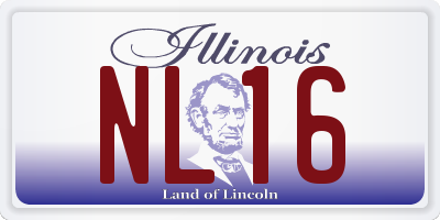 IL license plate NL16