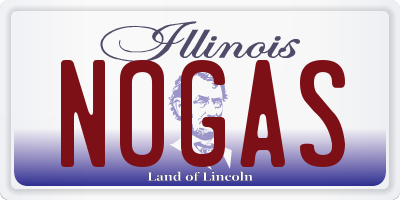 IL license plate NOGAS