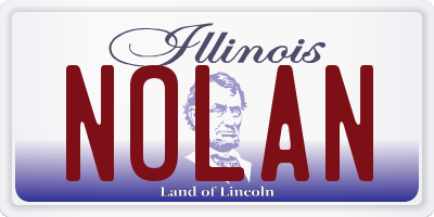 IL license plate NOLAN