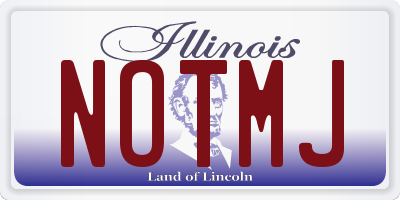 IL license plate NOTMJ