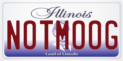 IL license plate NOTMOOG