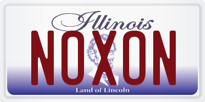 IL license plate NOXON