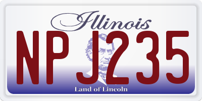 IL license plate NPJ235