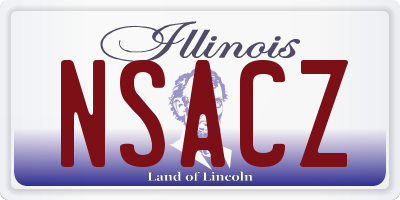 IL license plate NSACZ