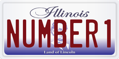 IL license plate NUMBER1