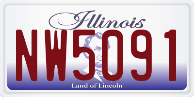 IL license plate NW5091