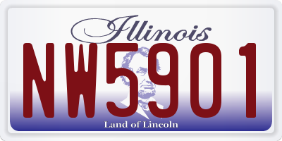 IL license plate NW5901