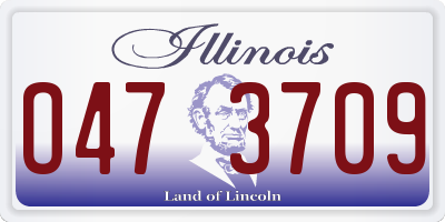 IL license plate O473709