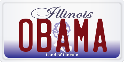 IL license plate OBAMA