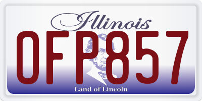 IL license plate OFP857