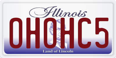 IL license plate OHOHC5