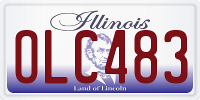 IL license plate OLC483