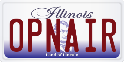 IL license plate OPNAIR