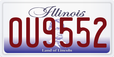 IL license plate OU9552