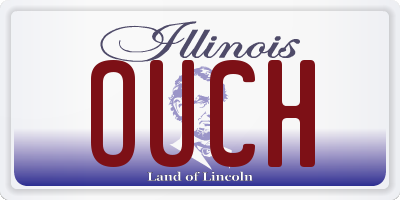 IL license plate OUCH