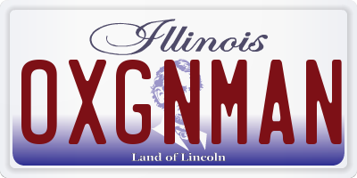 IL license plate OXGNMAN