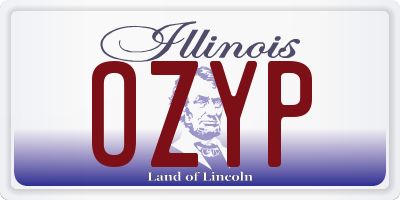 IL license plate OZYP