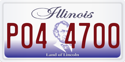 IL license plate P044700