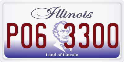 IL license plate P063300