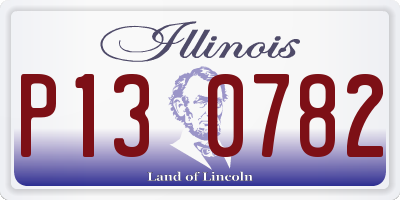 IL license plate P130782