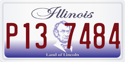 IL license plate P137484