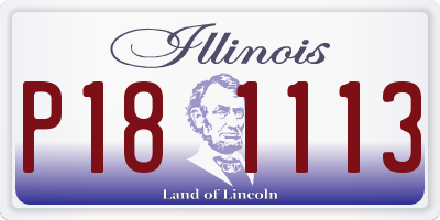 IL license plate P181113